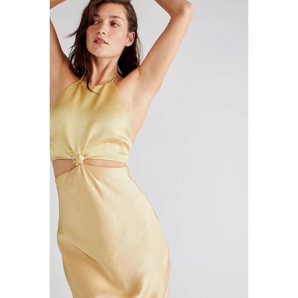 Free People x Bec & Bridge Carrie Halter Cutout Maxi Dress - Picture 9 of 11